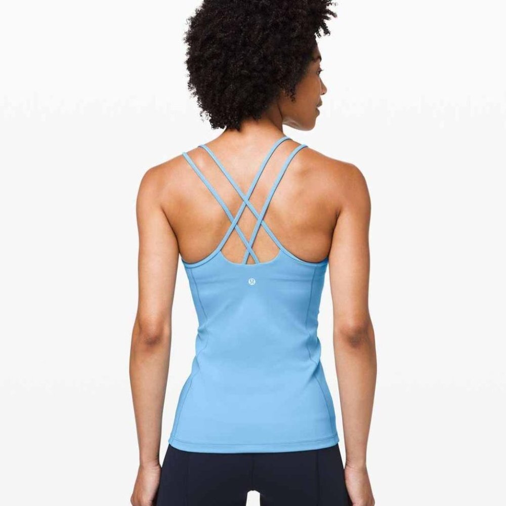 Lululemon Free To Be Tank *Everlux Aqua Smoke Blue | 2 - Picture 1 of 7
